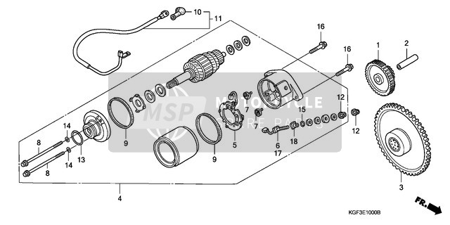 Honda NES150 2003 Beginnend Servomotor für ein 2003 Honda NES150